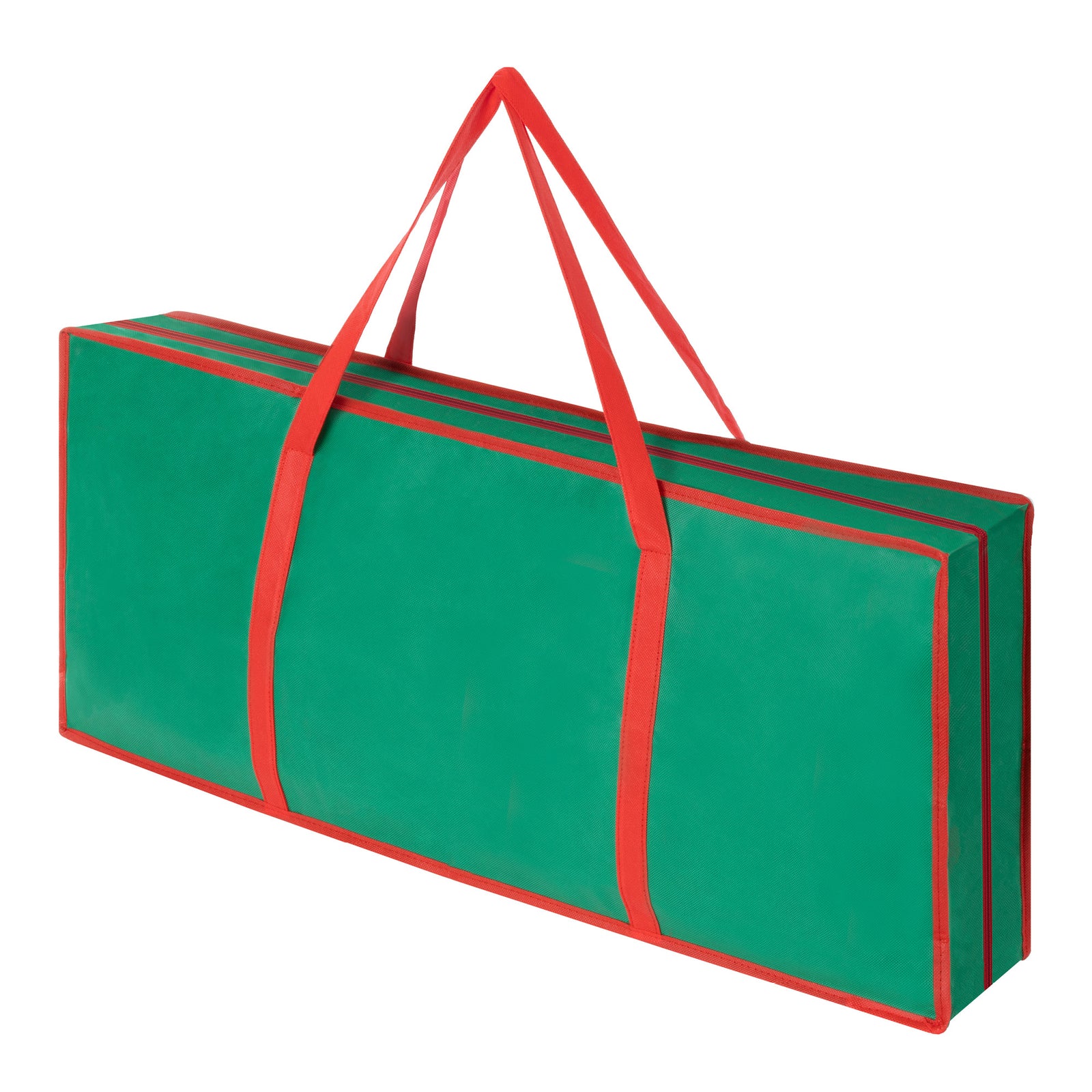 Wrapping Paper Organiser Bag Green With Pocket And Zip Top