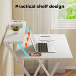 Levede Foldable Computer Desk Office Study Workstation With Monitor Shelf