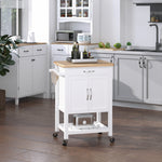 Trolley With Wheels, Shelves, Cupboard