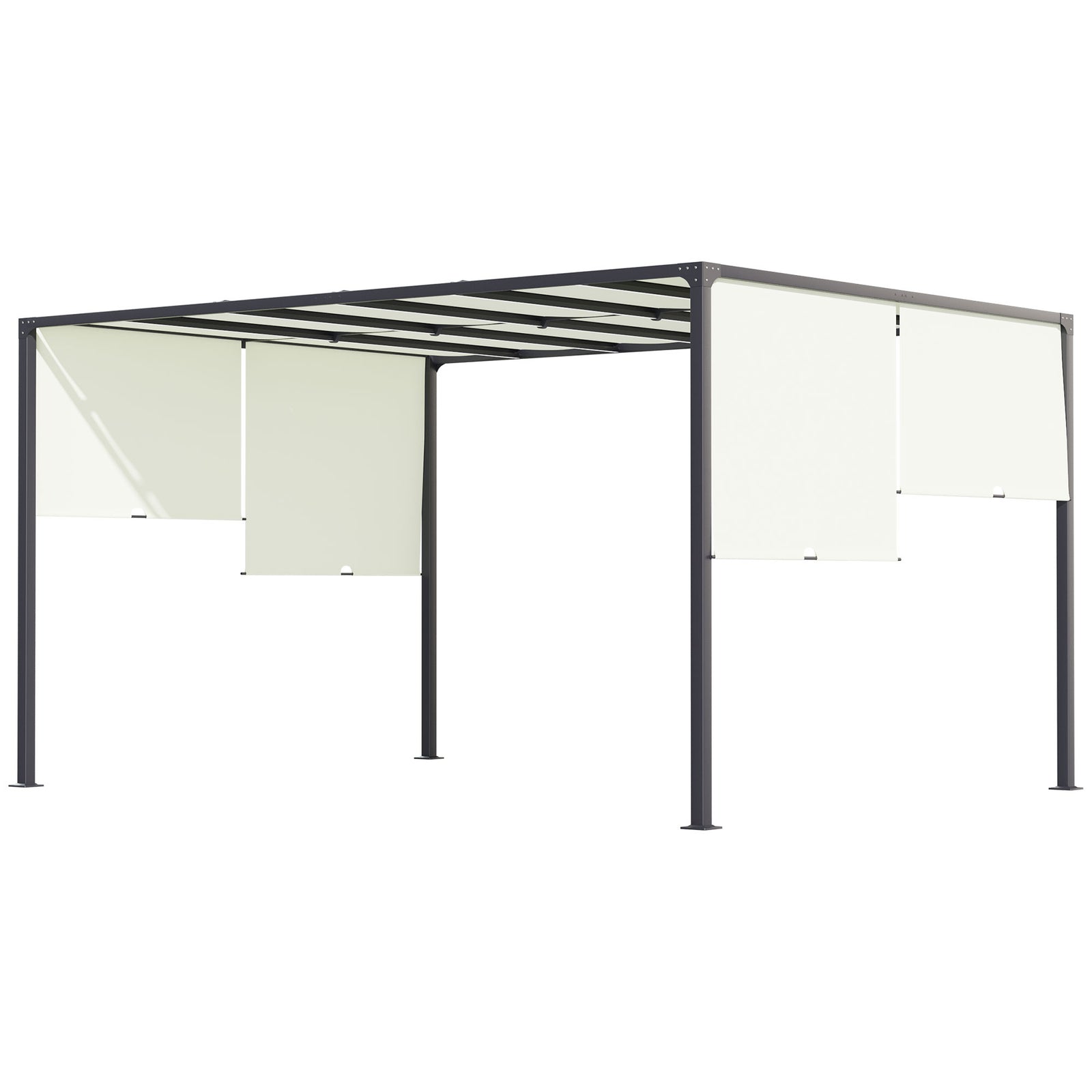 3x4m Metal Pergola W/ Led Lights