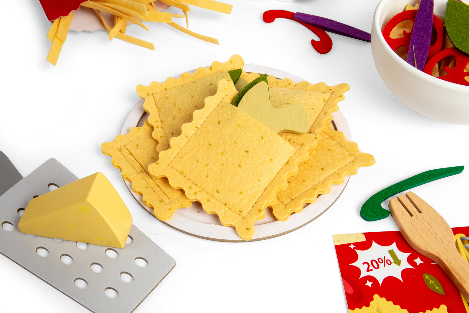 Pasta For Two - Kids Wooden Food Set