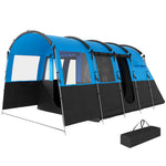 8-person Tunnel Tent, 3000mm Waterproof | Blue