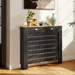 HOMCOM Radiator Cover With Drawer, Horizontal Slat, 111cm