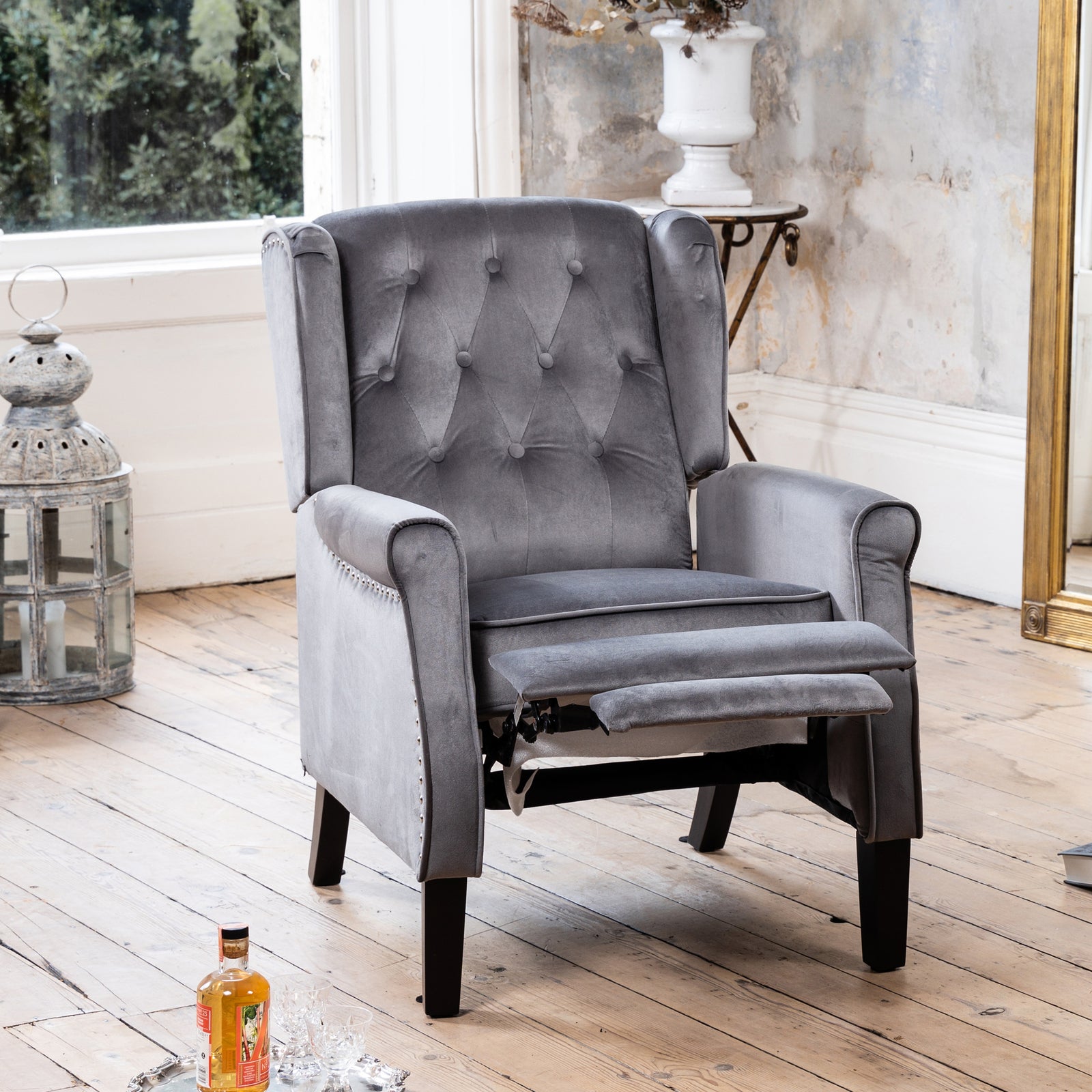 Annapoli Recliner Armchair | Grey