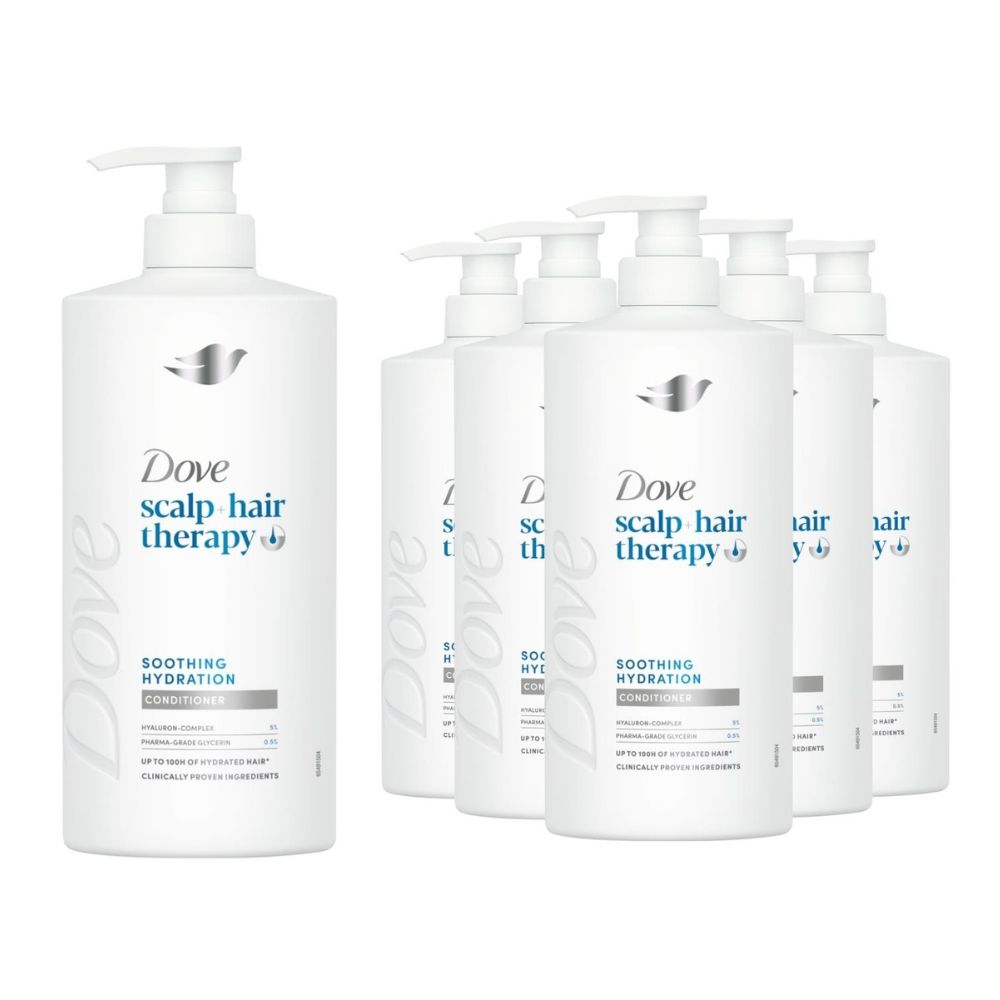 DOVE Scalp + Hair Therapy Soothing Hydration Conditioner 700ml 6 Pack, Peta