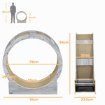 Cat Wheel With Brake, Scratching Pads - Grey | Gray