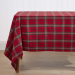Red Prince Edward Tartan Christmas Tablecloth | 137 x 228cm | Red