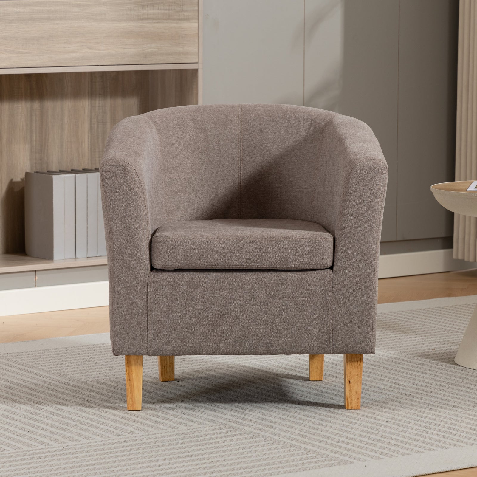 Millie Fabric Accent Chair | Brown