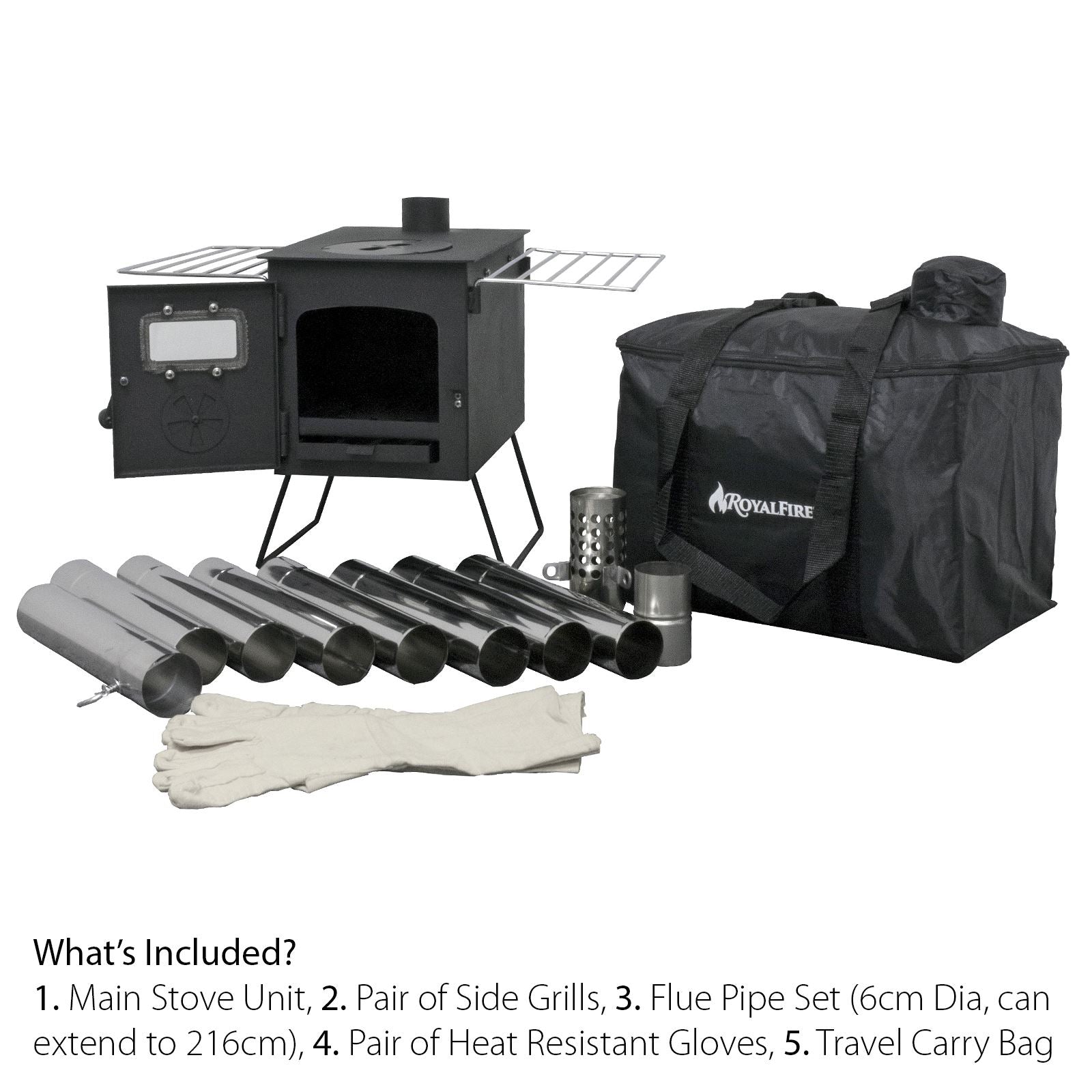 Pandora Portable Firebox Tent Stove | Charcoal