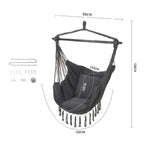 Living and Home Garden Hanging Canvas Hammock Swing Chair