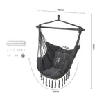 Garden Hanging Canvas Hammock Swing Chair