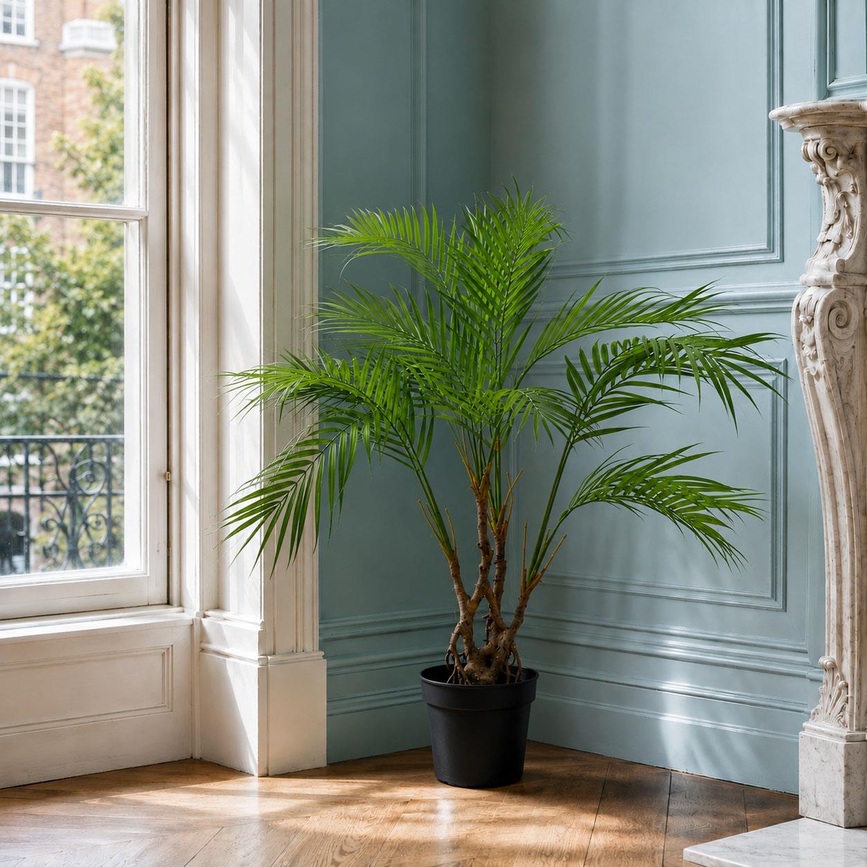 Artificial 90cm Areca Palm Plant Twisted Detail Trunk