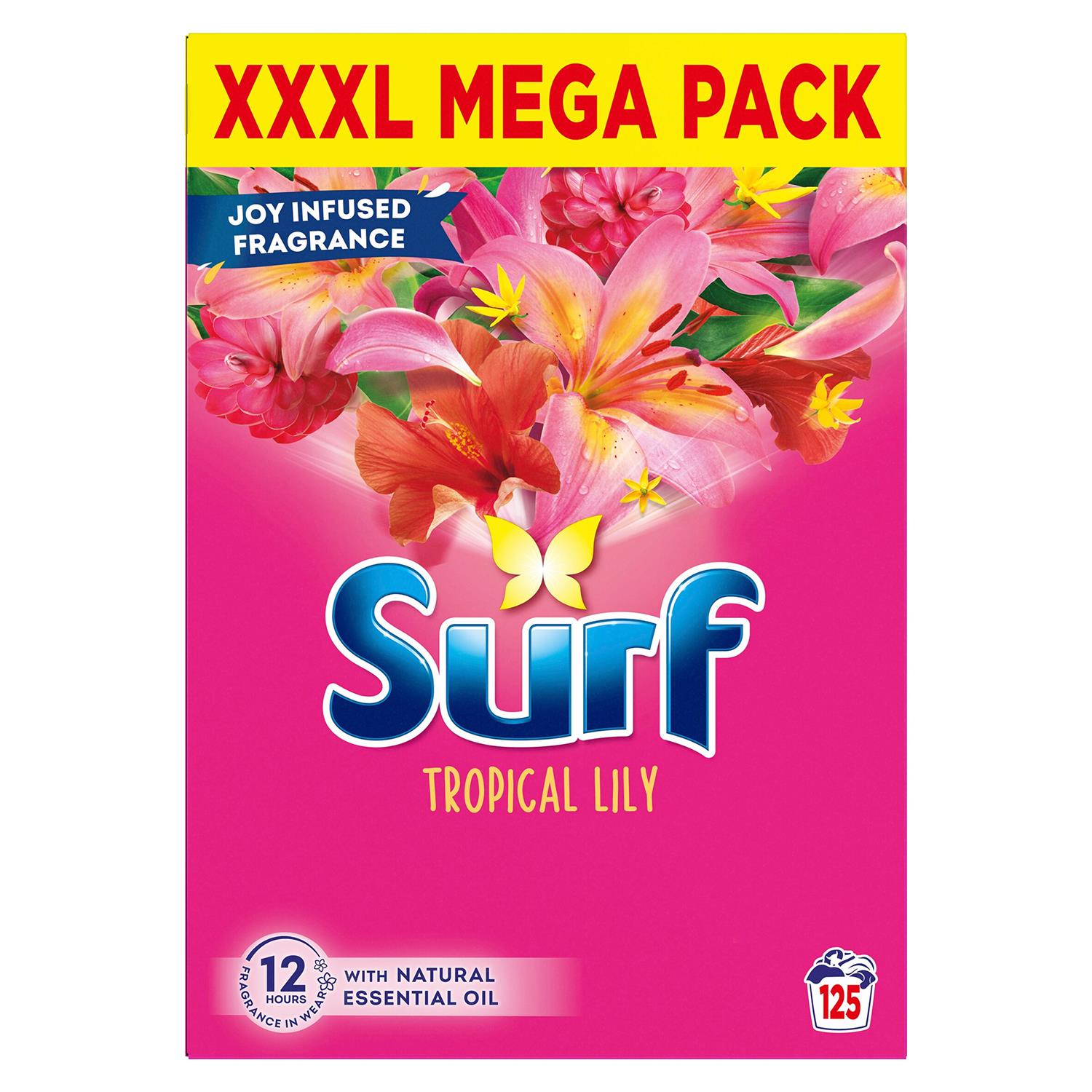 Xl Mega Pack Tropical Lily Laundry Washing Powder 125 Washes, 6.25 Kg