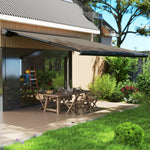 Diy Retractable Canopy With Remote Controller For Patio | Large | Light Grey