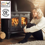 Cast Iron Wood And Charcoal Burning Stove | 10kw | Cast Iron