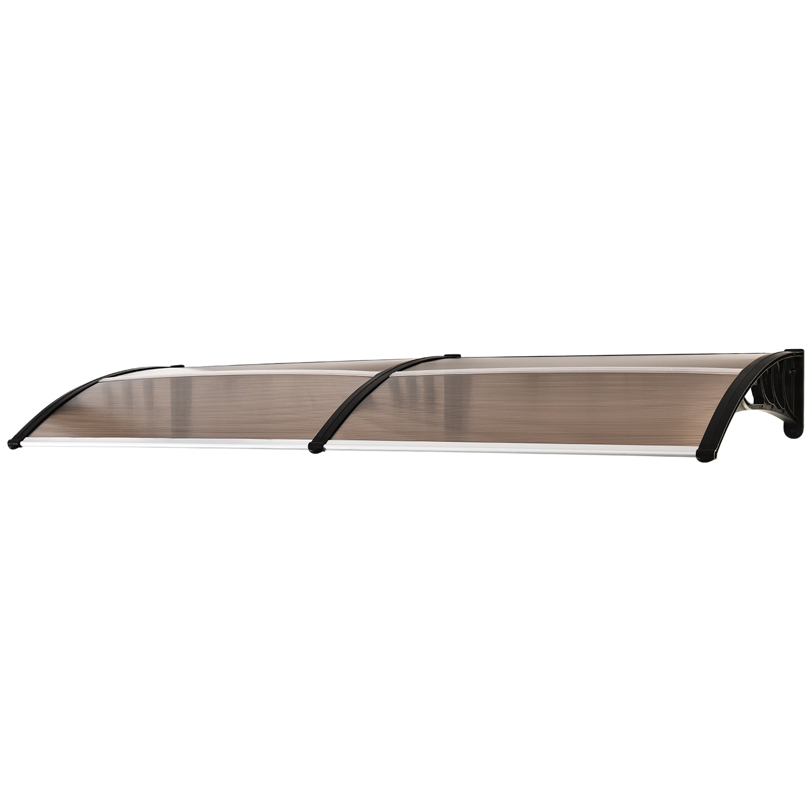 Outdoor Curved Window Canopy, 0.8x2m | Brown
