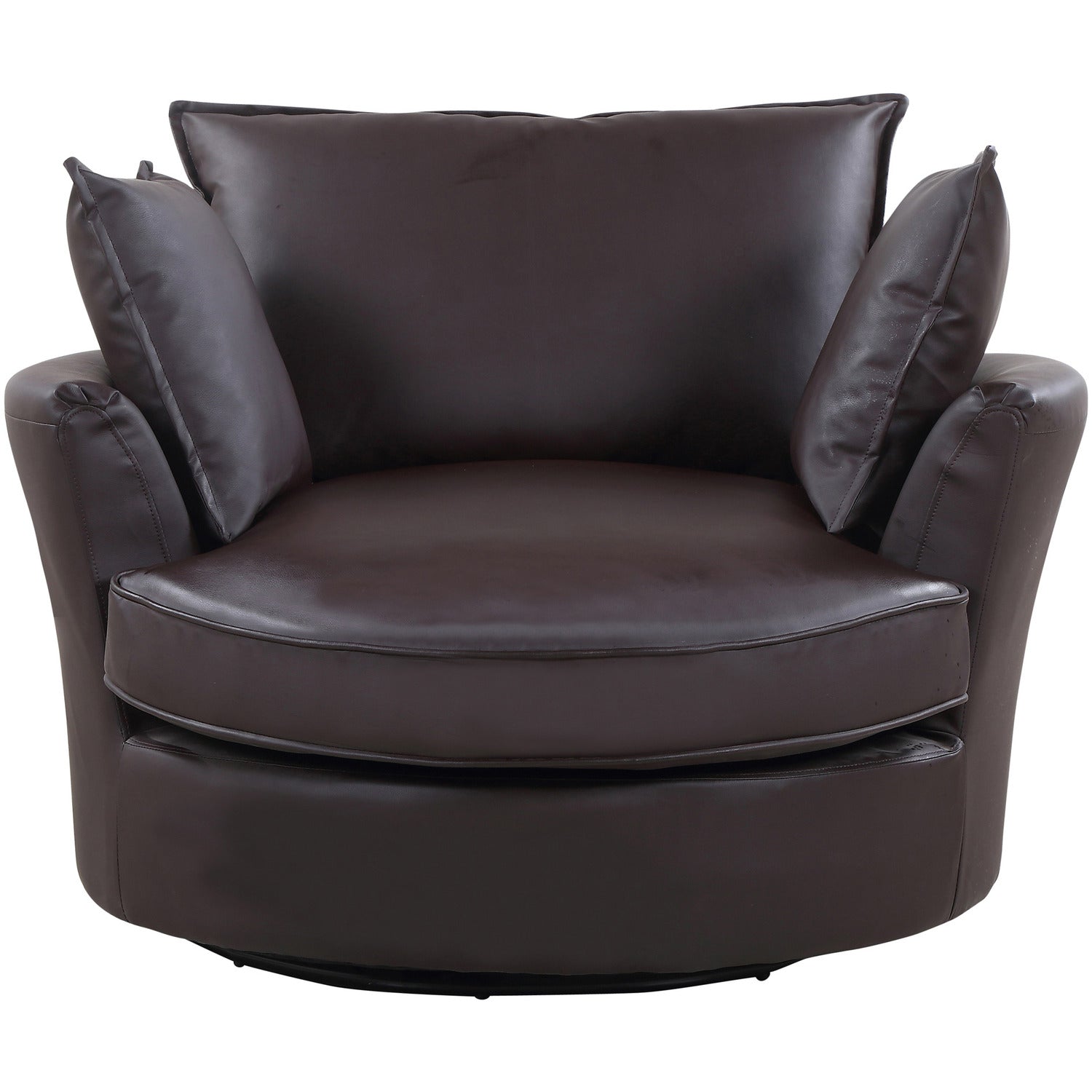 Fairburn Swivel Based Cuddle Chair | 1 | Brown
