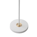 Modern Minimalist Floor Lamp With Adjustable Shade, Gold Accents，sleek Iron Design For Study | White
