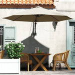 Wall Mounted Parasol W/ Vent & 8 Ribs | Khaki