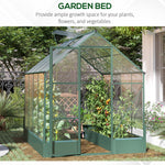 Walk-in Polycarbonate Greenhouse - 6x8ft