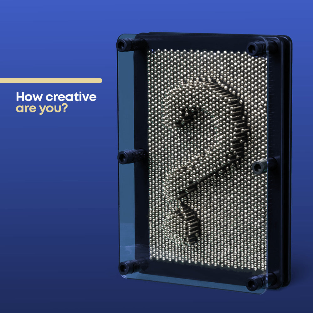3d Pin Art Sculpture Toy With Moving Pins For Creative Play Black