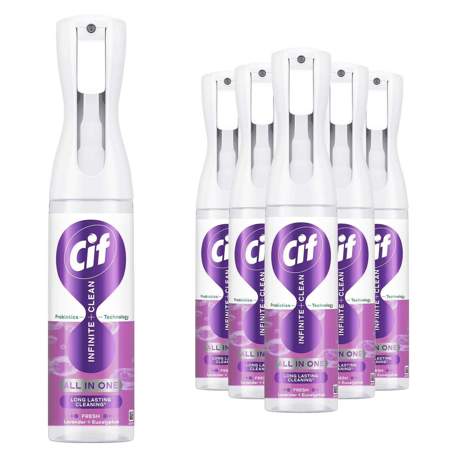 Infinite Clean All In One Cleaner Spraylavender Eucalyptus, 6 Pk Of 280ml