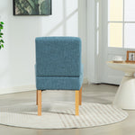 Selina Fabric Armless Accent Chair | Teal