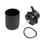 Recycled Soap Dispenser - Easy to use one hand push pump - Refillable with 250ml capacity - Made in the UK | Graphite Black