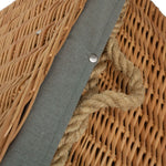 Wicker 72cm Rope Handled Trunk Picnic Basket | Gray