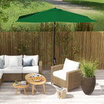 2x3m Rectangular Parasol Patio Outdoor Table Umbrella | Green