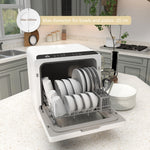 Table Top Dishwasher With 4 Place Settings 6 Programmes | One Size | White
