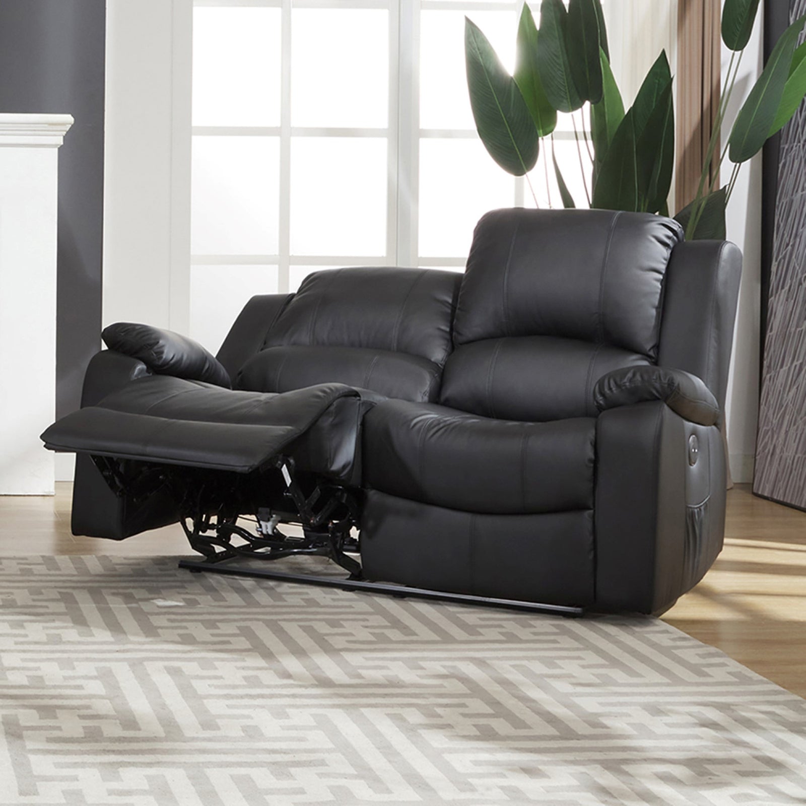 Glendale 2 Seat Electric Recliner Sofa | 2 | Black