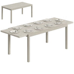 Outsunny Extending Garden Table, Aluminium Outdoor Dining Table For 8-10