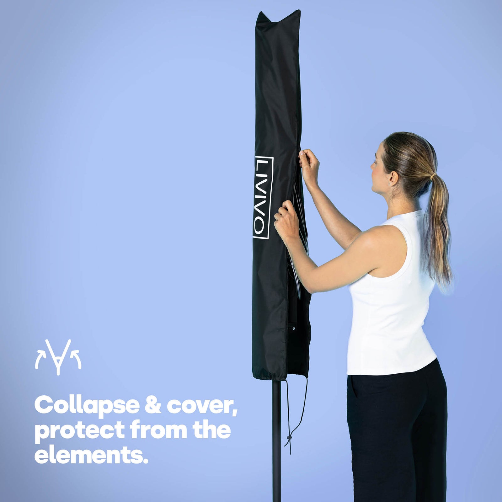 4-arm Garden Clothes Dryer With 45m Line