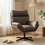 Accent Chair With 360° Swivel | Dark Brown