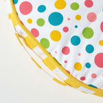 Round Floor Cushion | 43cm x 43cm | Multi Polka Dots