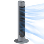 75cm Tower Fan Noise Reduction Wind 3-level Cool Abs Indoor Grey