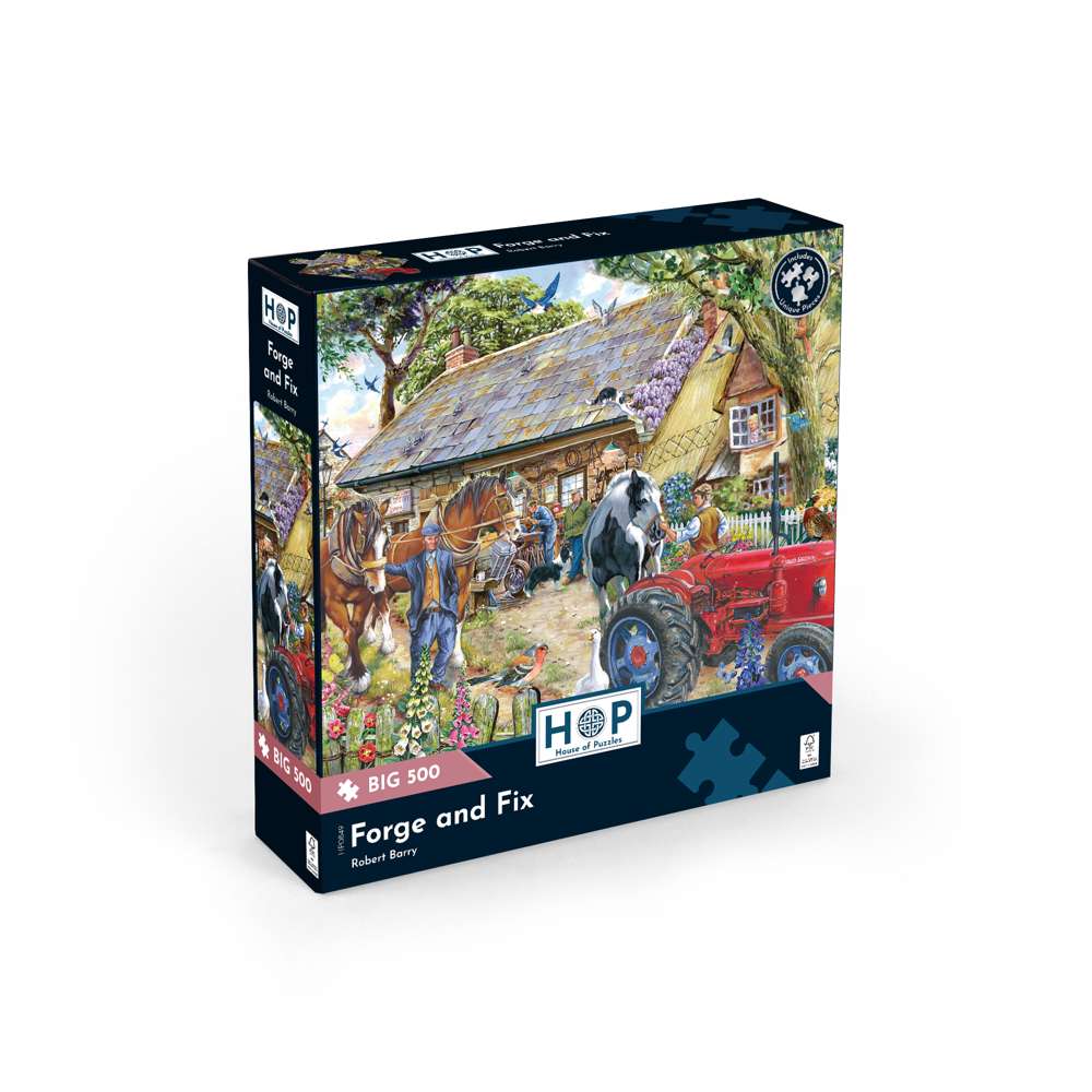 The House of Puzzles Forge And Fix Big 500 Piece Jigsaw Puzzle