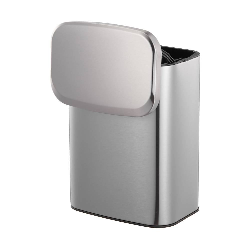 8l Stainless Steel Hanging Trash Bin With Lid Kitchen Garbage Can