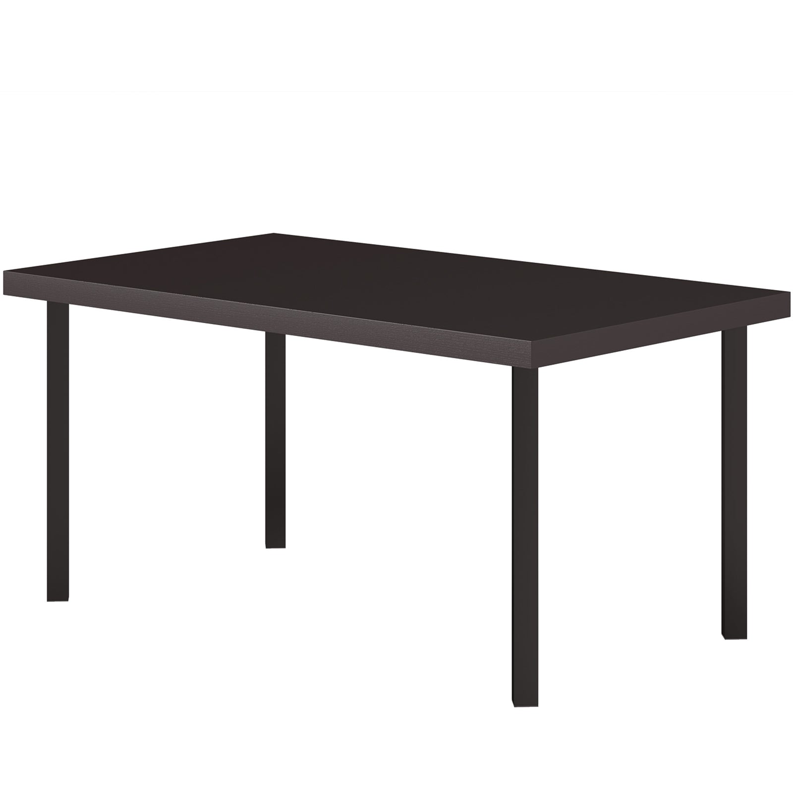 Brown Metal Garden Table, Woodgrain