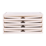 4-layer Thicken Foldable Shoe Storage Box With Wheels