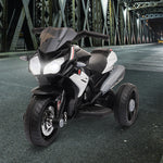 Kids Electric Motorcycle Ride-on Toy 6v Battery Music Horn Lights | Black