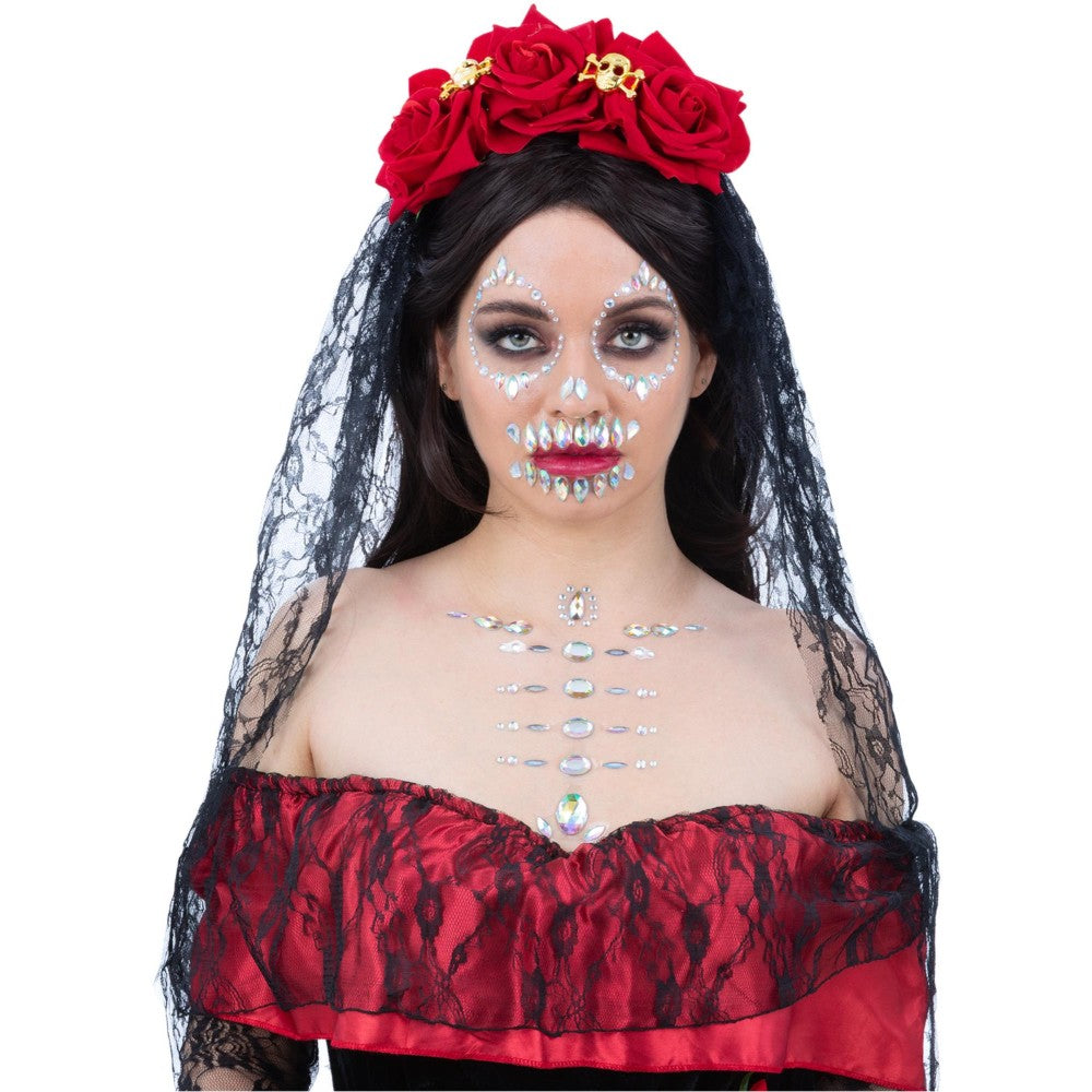 Make-up Fx, Skull Face & Body Jewels