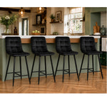 Indoor & Outdoor Living Erica Plush Velvet Comfort Bar Stools