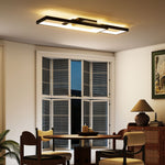 HOMCOM Led Ceiling Light, Dimmable Ceiling Light With Remote Control, Black