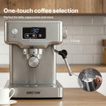Spector 20 Bar Espresso Coffee Machine Maker Milk Frother Cappuccino Latte Cafe