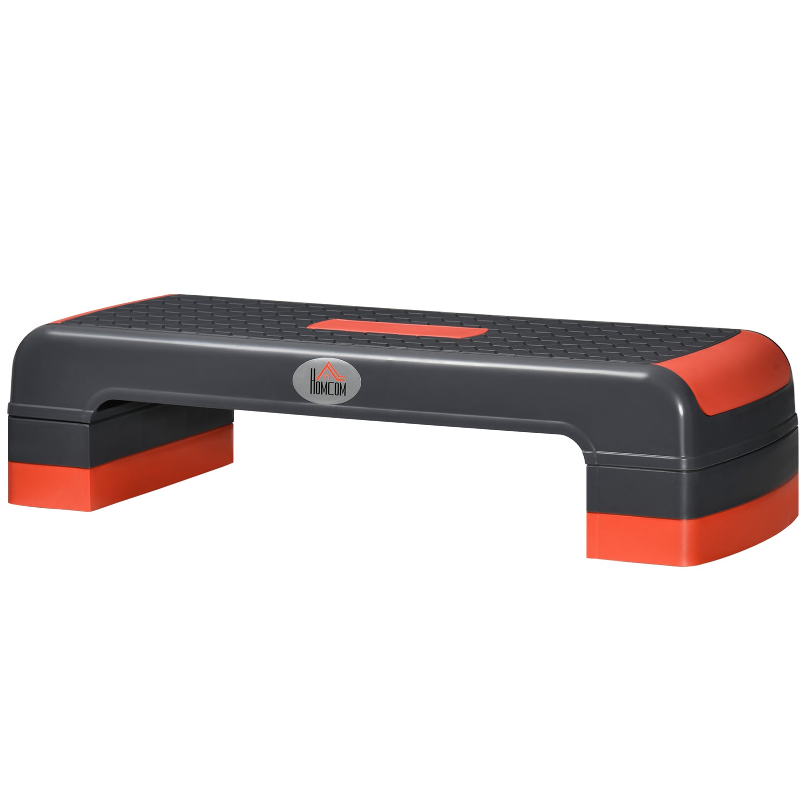 3-height Adjustable Aerobic Step, Grey/red