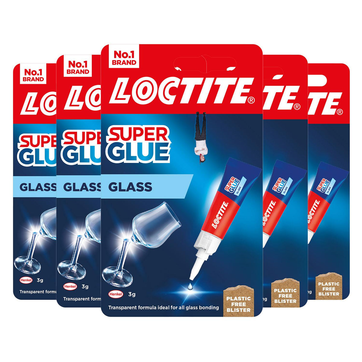 Glass Bond High-quality Super Glue For Durable Glass Repairs, 3g | Set of 5