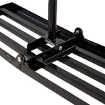 Garden Lawn Levelling Rake With Foldable Head & Detachable Handle | Large | Black