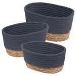 Tulla Seagrass Basket Set -slate